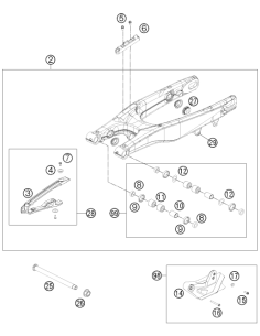 Chain Guard Cpl. 450 Sx-f 15 (KTM/HVA/GG)