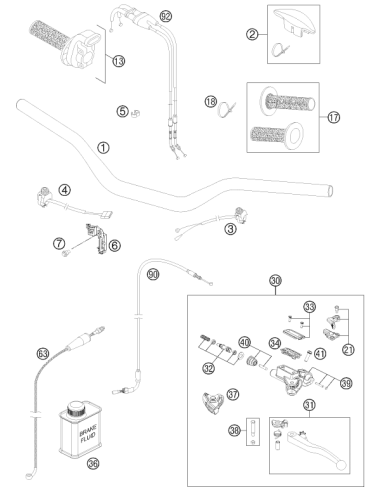 Holder Indicator Light SX (KTM/HVA/GG)