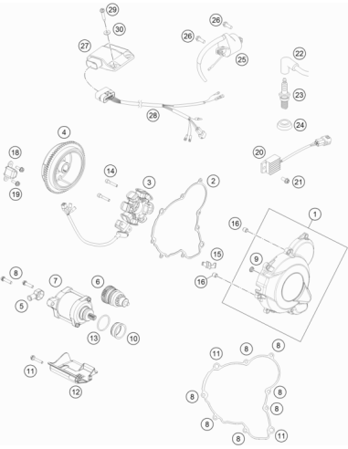 Protection CAP FOR Starter Engine (KTM/HVA/GG)