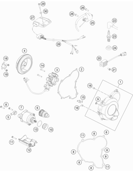 Protection CAP FOR Starter Engine (KTM/HVA/GG)