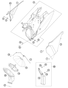 Splash Protector KIT Sx/exc (KTM/HVA/GG)
