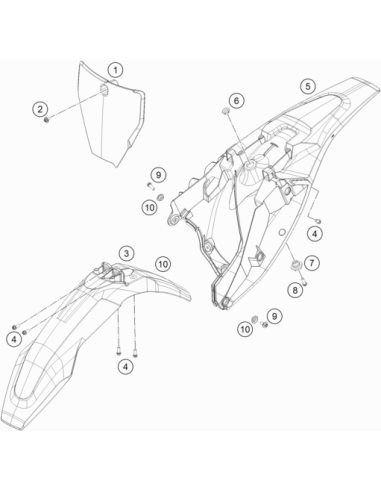 Collar Bush. F.rear Fender 07 (KTM/HVA/GG)