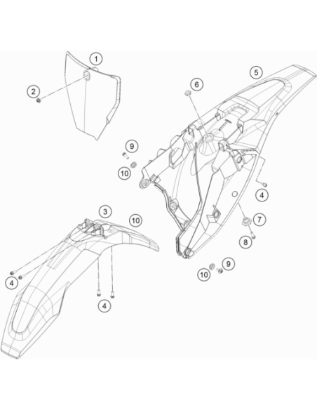 Collar Bush. F.rear Fender 07 (KTM/HVA/GG)