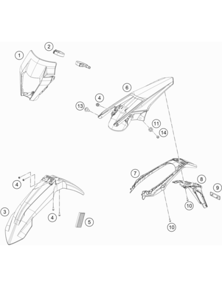 Collar Bush. F.rear Fender 07 (KTM/HVA/GG)