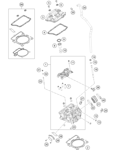 Valve Cover Screw (KTM/HVA/GG)