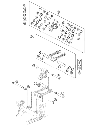 Washer Tie-rod Bearing M14 (KTM/HVA/GG)