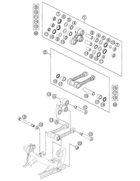 Washer Tie-rod Bearing M14 (KTM/HVA/GG)