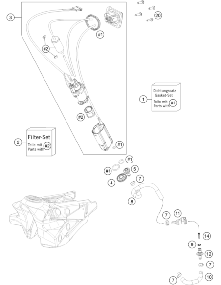 Fuel Hose Tank (KTM/HVA/GG)