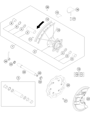 Brake Disc Front D=260mm (KTM/HVA/GG)