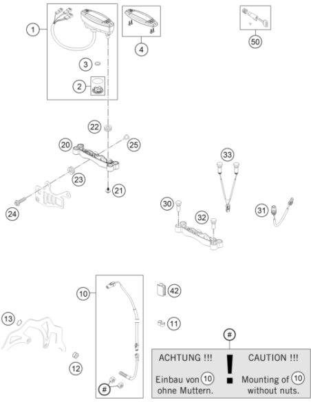 Indicator Light Efi+res Cpl.14 (KTM/HVA/GG)