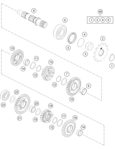 Stop Disc 23,4x31x1,5 (KTM/HVA/GG)