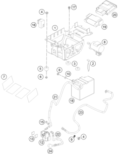 Rubber Bracket ECU (KTM/HVA/GG)