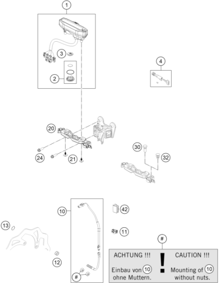 Bloqueo de Dirección Original KTM/Husqvarna/GasGas