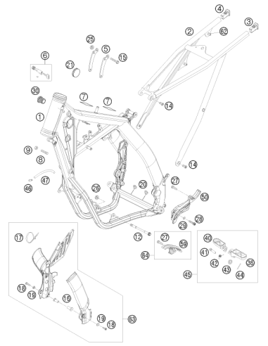 Footrest L/S 08 (KTM/HVA/GG)