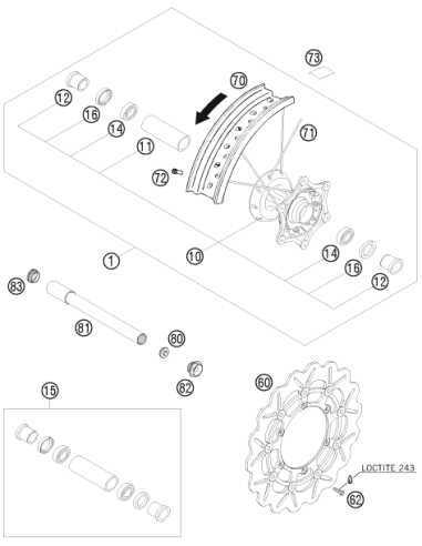 Wheel Bearing Repair KIT (KTM/HVA/GG)