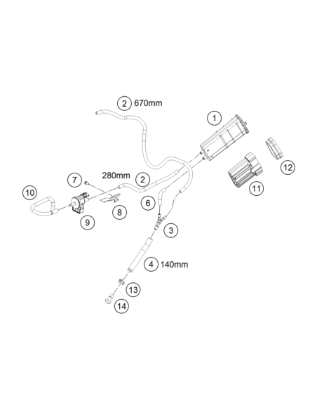 Hose EPA D=6/10 L=2000mm (KTM/HVA/GG)