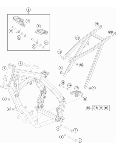 SUB Frame Application Left (KTM/HVA/GG)