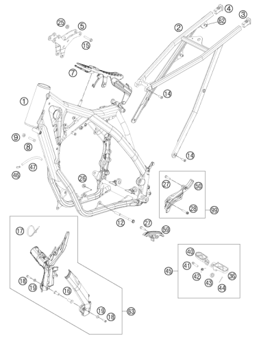 SUB Frame Application Right (KTM/HVA/GG)