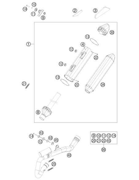 Tornillo Torx M5x10 (KTM/HVA/GG)