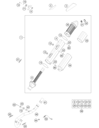 Tornillo Torx M5x10 (KTM/HVA/GG)
