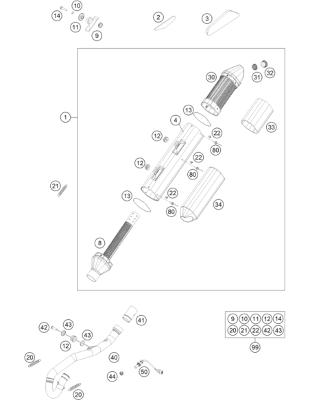 Tornillo Torx M5x10 (KTM/HVA/GG)