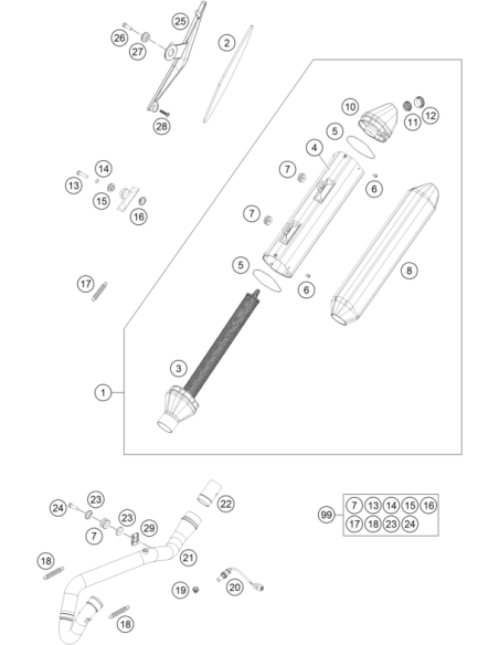 Tornillo Torx M5x10 (KTM/HVA/GG)