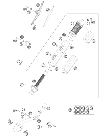 Tornillo Torx M5x10 (KTM/HVA/GG)