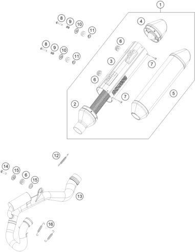 Tornillo Torx M5x10 (KTM/HVA/GG)