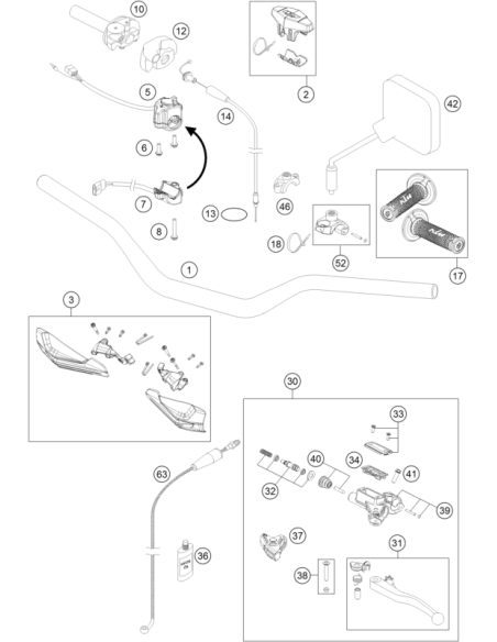 Flasher Switch (KTM/HVA/GG)