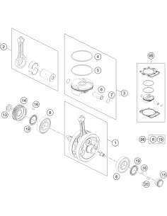 Piston KIT GR. II 450 EXC 14 (KTM/HVA/GG)