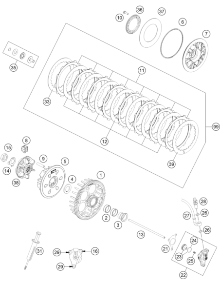 Inner Clutch HUB (KTM/HVA/GG)