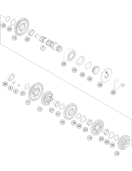 Spacer Sleeve Counter (KTM/HVA/GG)