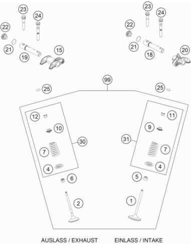 Valve Spring KIT Exhaust (KTM/HVA/GG)