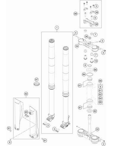 Handlebar Support Lower Part (KTM/HVA/GG) St:70