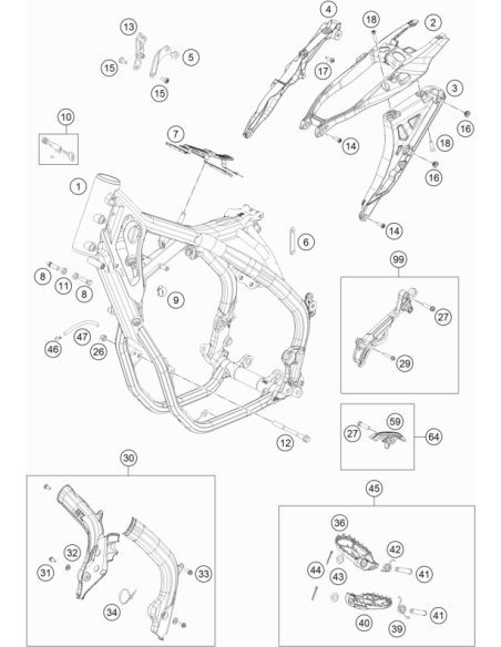 Footpeg Bolt (KTM/HVA/GG) St:70