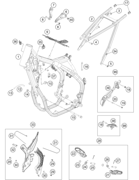 Chain Slider, Lower Part, Cmpl. (KTM/HVA/GG)
