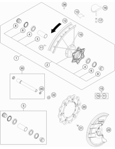 Front Spoke (KTM/HVA/GG)