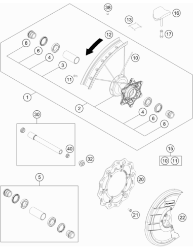 Front Spoke (KTM/HVA/GG)
