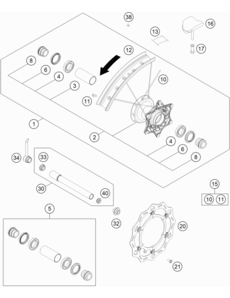 Front Axle Puller (KTM/HVA/GG) St:70