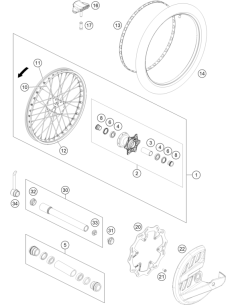 Front Axle Puller (KTM/HVA/GG) St:70 2