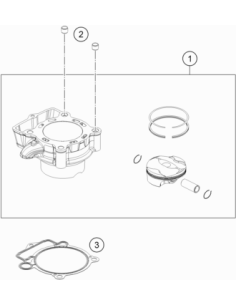 Cylinder + Piston (KTM/HVA/GG)