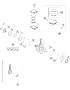 Piston Ring SET (KTM/HVA/GG)