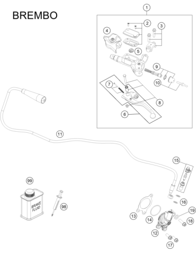 Bleeder Screw Cpl. (KTM/HVA/GG)