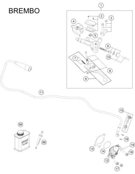 Bleeder Screw Cpl. (KTM/HVA/GG)