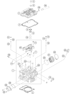 Cylinder Head EU5 Cmpl. (KTM/HVA/GG)