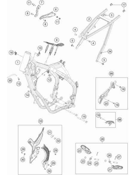 Rear Frame BIT (KTM/HVA/GG)