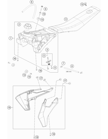 Tornillo Especial Sujeción del Asiento (KTM/HVA/GG)