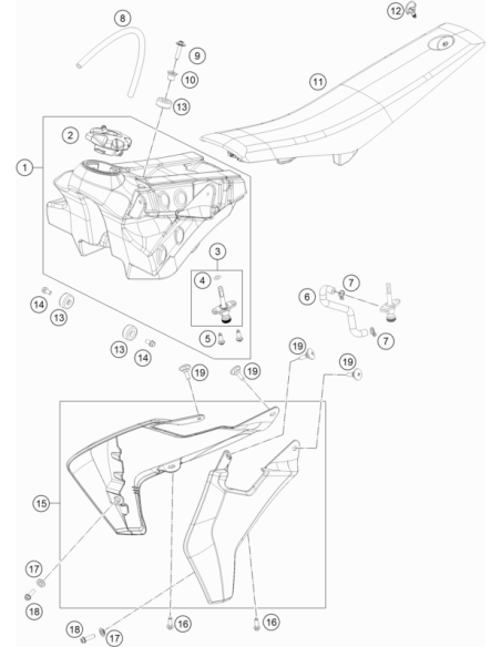 Tornillo Especial Sujeción del Asiento (KTM/HVA/GG)