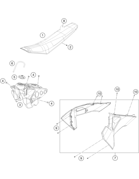 Tornillo Especial Sujeción del Asiento (KTM/HVA/GG)