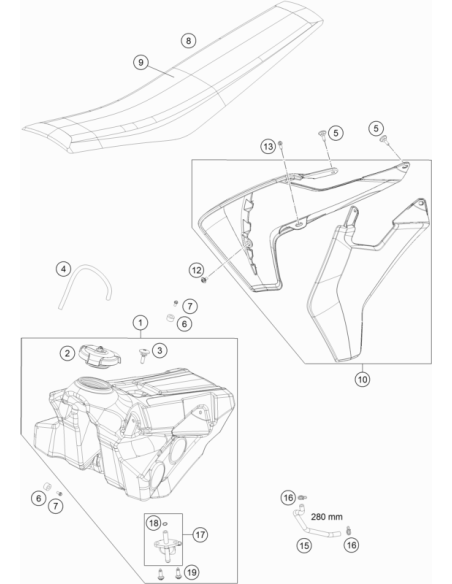 Tornillo Especial Sujeción del Asiento (KTM/HVA/GG)